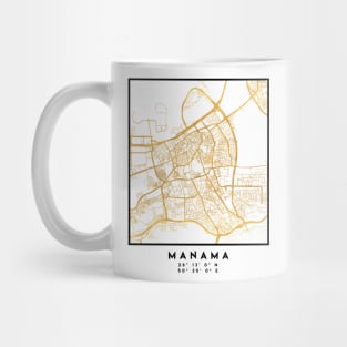 MANAMA BAHRAIN CITY STREET MAP ART Mug